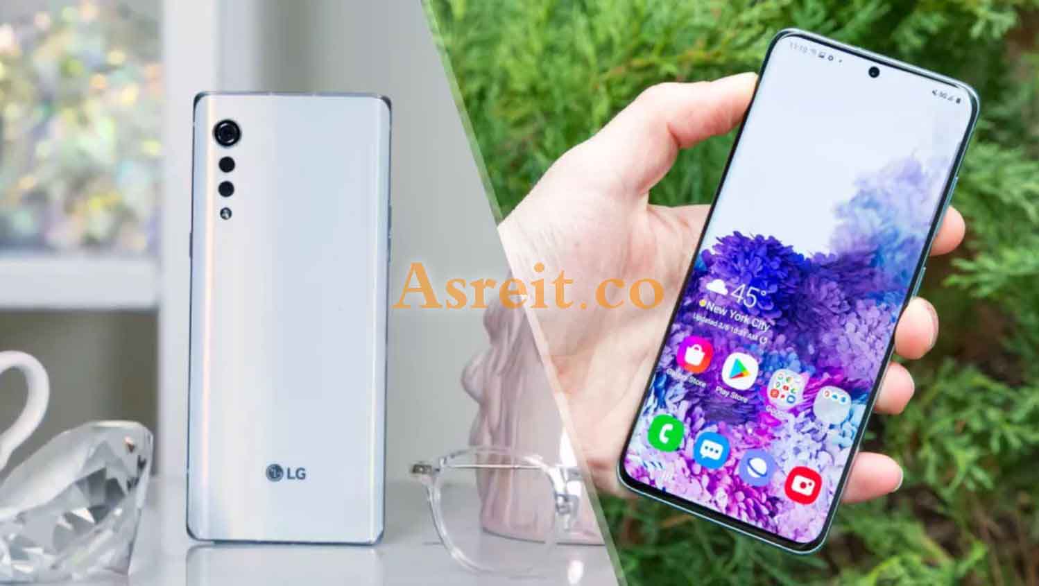 تصویر از مقایسه دو گوشی LG Velvet و  Samsung Galaxy S20