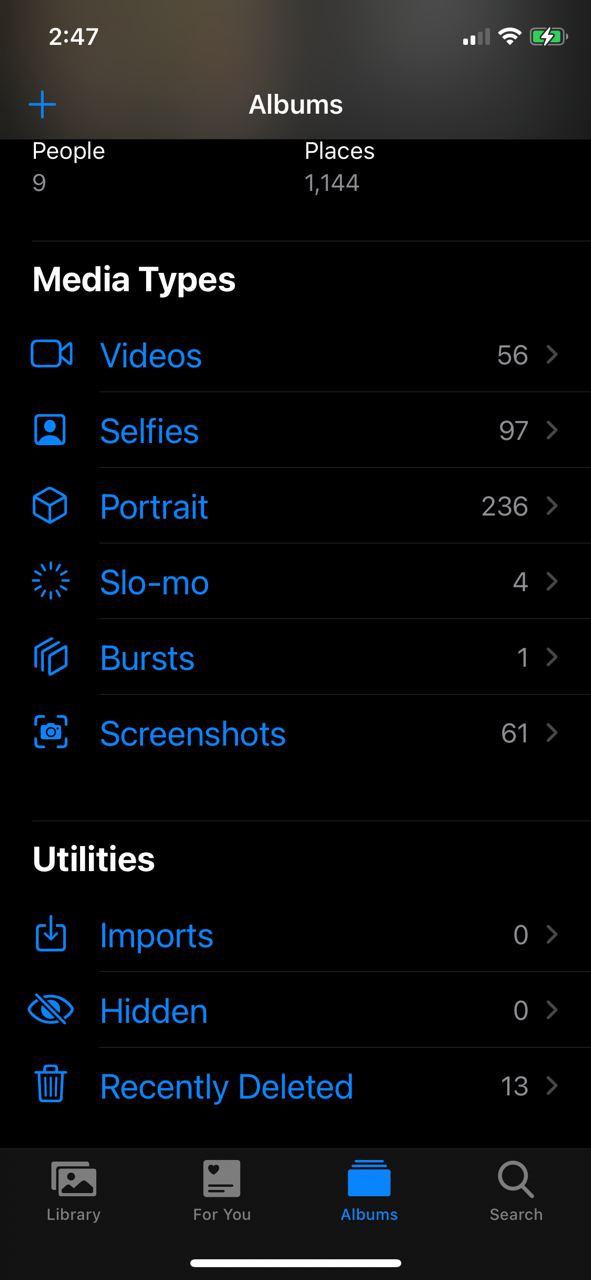 مخفی کردن عکس ها در iOS 14