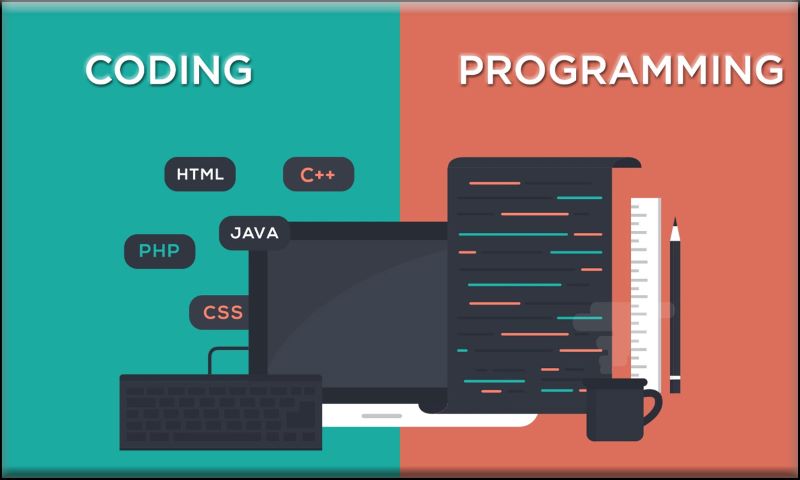 تفاوت برنامه نویسی و کد نویسی

